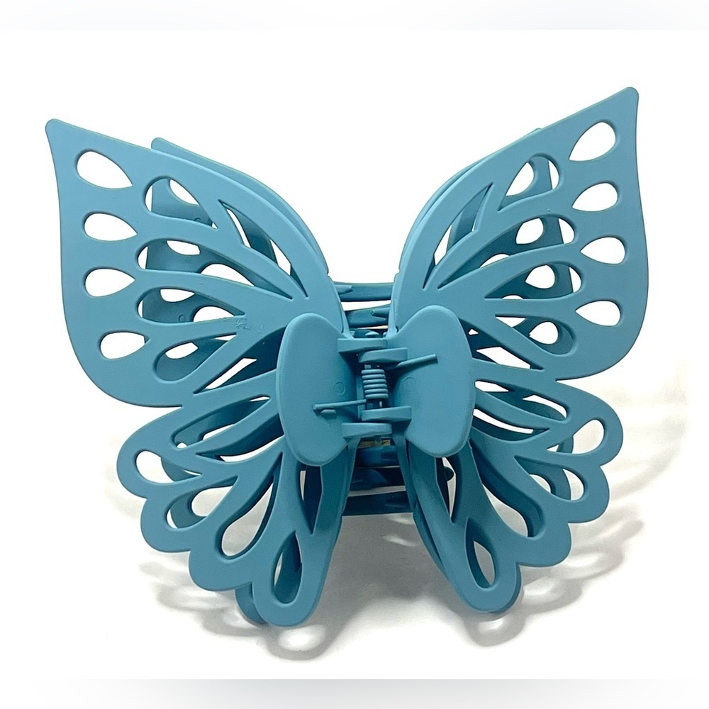 NEW Oversized Double Layer Cut Out Butterfly Hair Claw Y2K - Picture 3 of 3